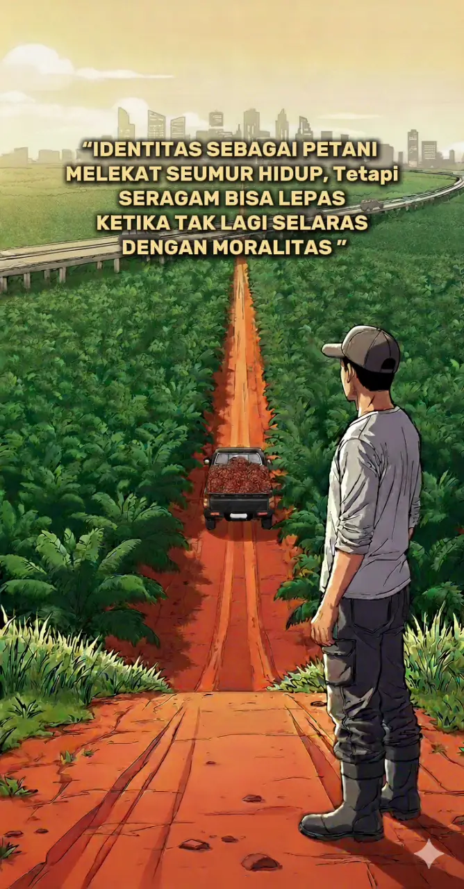Di dunia ini, banyak yang bangga dengan seragamnya—menunjukkan jabatan, status, atau kedudukan. Tapi petani? Petani tak butuh seragam untuk dihormati. Identitasnya melekat di setiap tetes peluh, di setiap tanah yang digarap, dan di setiap panen yang dinanti. Kami tak membeda-bedakan atau menilai, karena penghargaan sejati datang dari kerja dan moralitas. Seragam bisa dilepas kapan saja saat moralitas runtuh, tapi identitas petani adalah tanda pengabdian sejati, tak lekang oleh waktu, dan tetap berdiri gagah meski dunia berubah. #motivasipetani #PetaniMuda #petanimilenial #petaniindonesia🇮🇩🇮🇩🇮🇩🌿🌿 