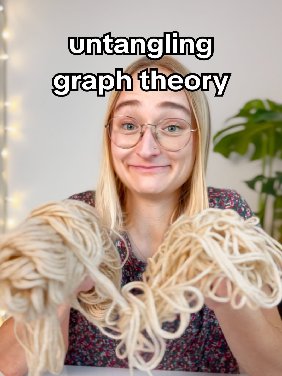 math is everywhere... including yarn detangling! #graphtheory #yarn #math #stemtok #mathiseverywhere