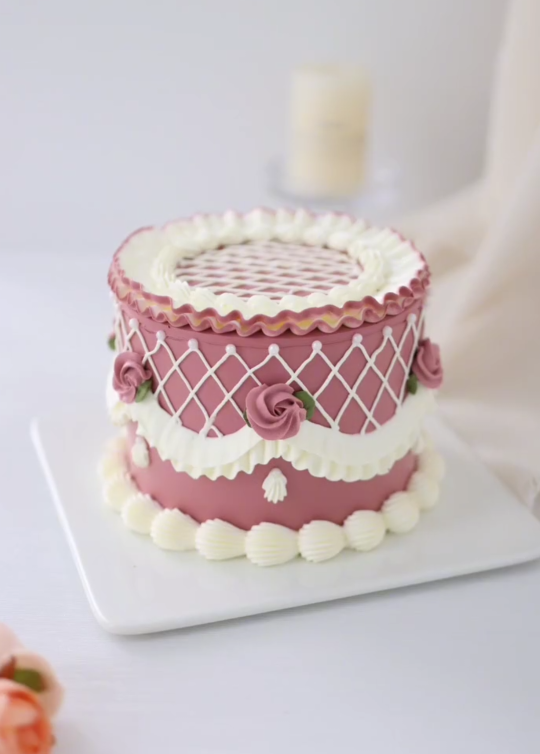Beautiful cake decoration for birthday cake🎂👌❤️ #foryoupage #trending #viral #cake #share 