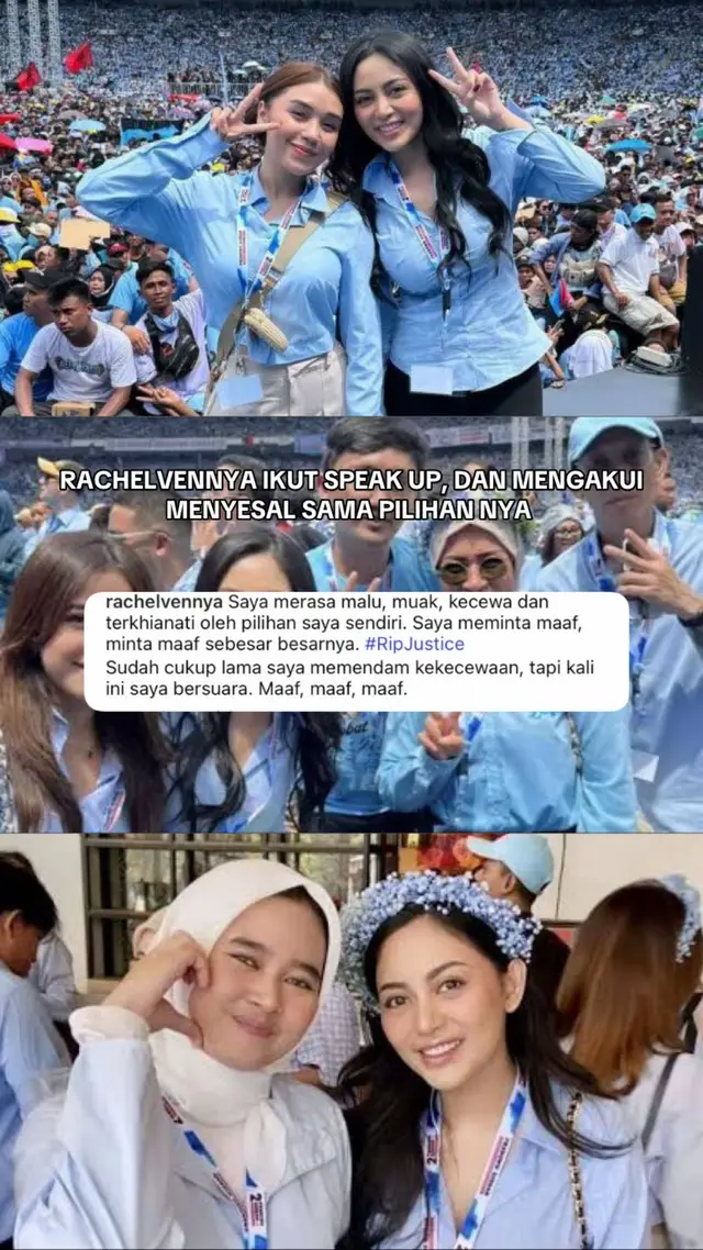 Rachel vennya speak up, dan mengakui menyesal dengan pilihan nya #rachelvennya #AMGKR1 #viral #fyp 