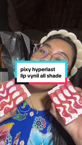Riview PIXY Hyperlast Glazed Lip Vinyl all shade!! #pixyhyperlastglazedlipvinyl #lipvynil #pixylipvinyl 