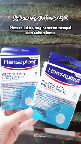 Plester andalan untuk luka kecil di rumah 💙 Hansaplast Second Skin Protection XL — bisa digunting sesuai kebutuhan, super tipis (0,2 mm), tahan hingga 72 jam, dan 100% kedap air. Praktis di kotak P3K, nyaman dipakai tanpa ganggu aktivitas. #SecondSkin #HealFasterLikeSecondSkin #TenangBawaHansaplast #SSPWound #LukaCepatSembuh 