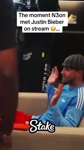 The moment N3on met Justin Bieber on stream 😳… #n3on #justinbieber #stream 