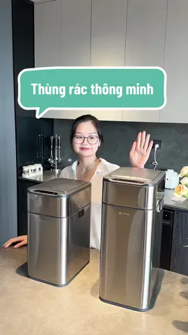 Sắm em thùng rác thông mình, nhà trông smart home hẳn các bác ạ #metayreview #thungracthongminh #thungracmini #thungrac 