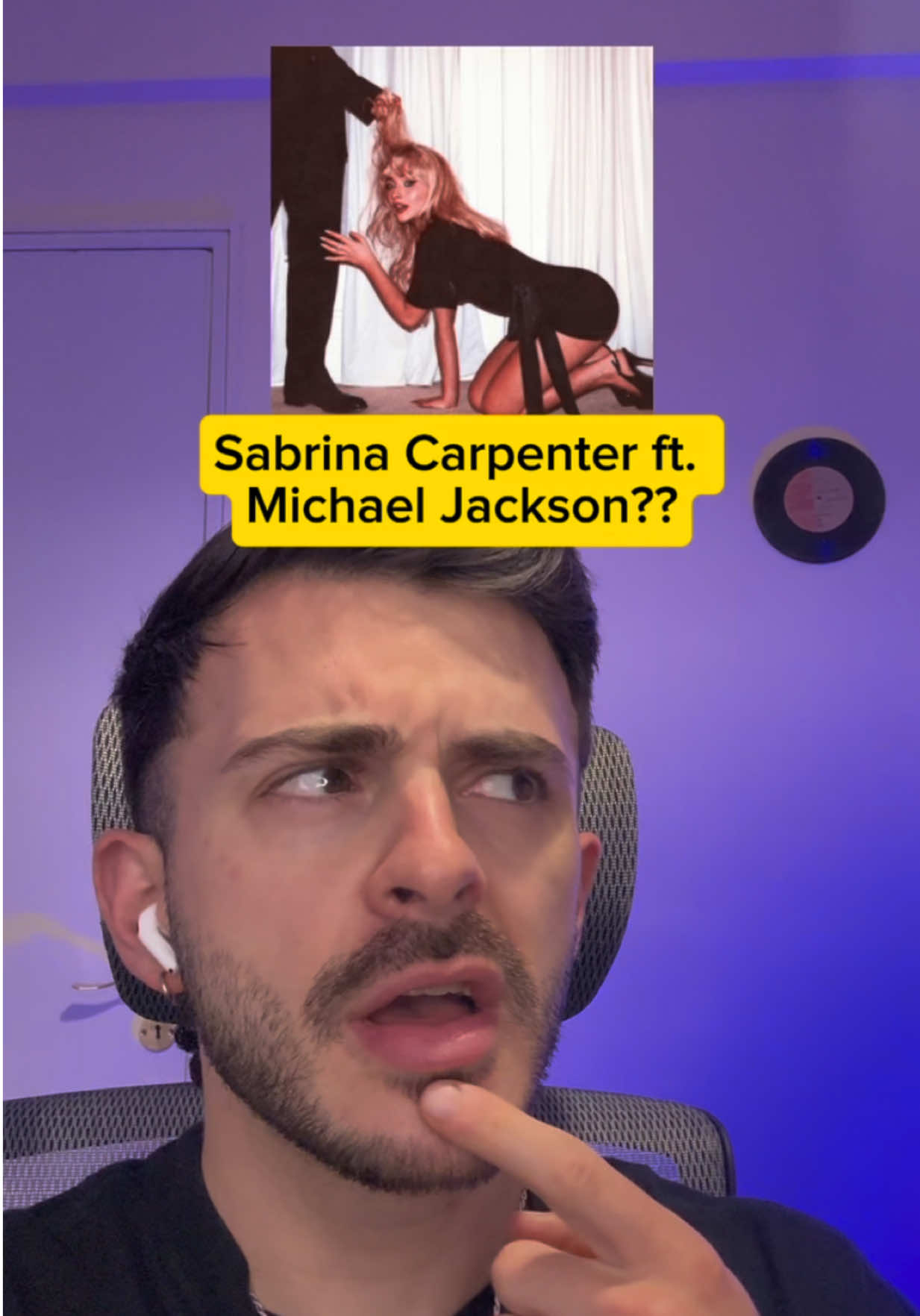 She really did that. Mañana hay video!! #mensbestfriend #sabrinacarpenter #smoothcriminal 