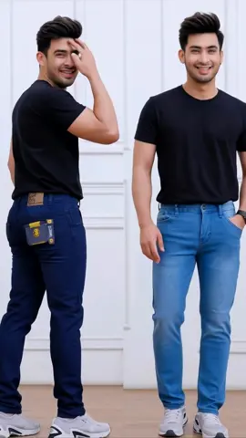 PAKET HEMAT Celana Jeans Pensil slim fit pria beli 1 gratis 1 #celanajeans #slimfit #promomakangajian #celanapanjang #fyp 