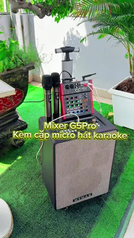Mixer G5Pro - nhỏ gọn nhưng có thể nâng cấp amply, loa kéo lâu năm kèm cặp micro hát karaoke 😍 #g5pro #mtmaxshop #xuhuong #thinhhanhtiktok #mixer