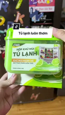 Nhờ hộp khử mùi tủ lạnh AMB mà tủ nhà mình luôn thơm #choechamnha #viral #khumuitulanh #khumuitulanhamb 