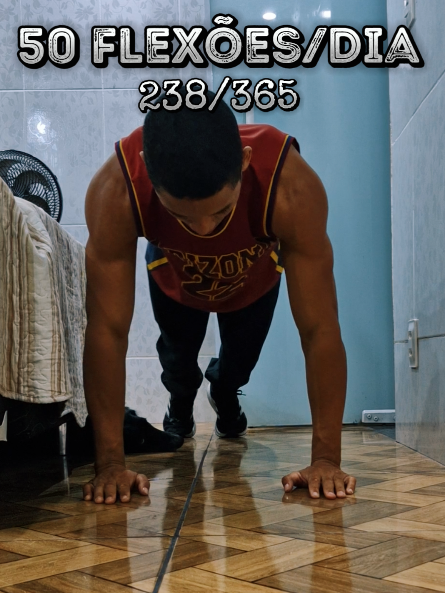 238 de 365!  ◆ #desafio #flexão #365dias #pushupschallenge #exercicios 
