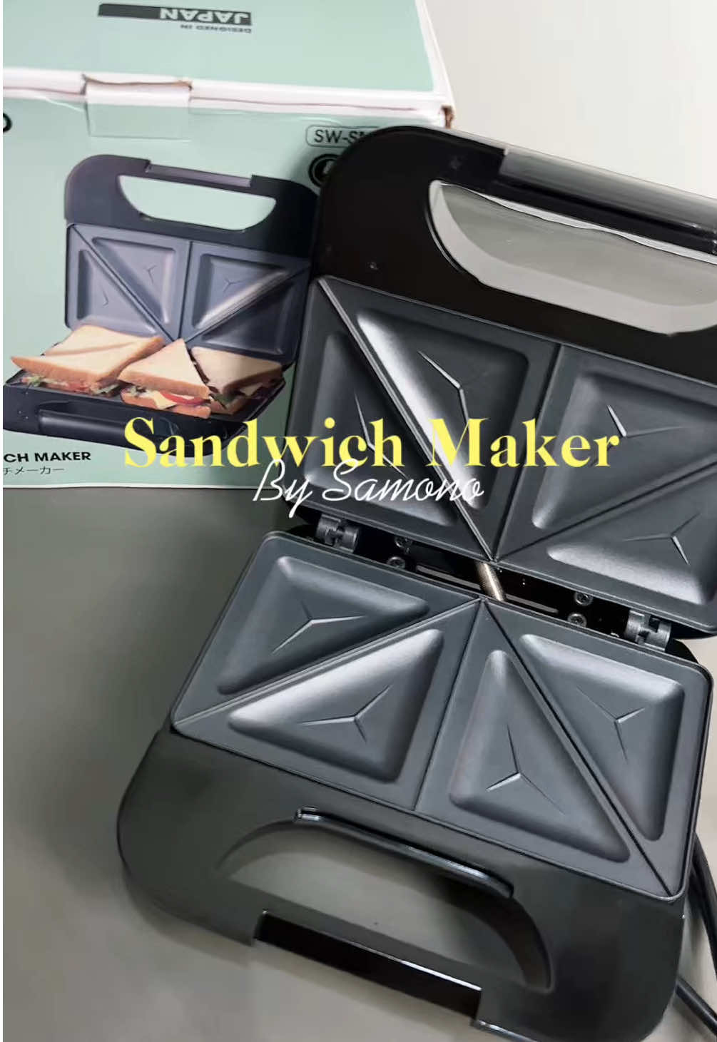 Asli sih punya alat sandwich maker ini ngebantu banget buat aku yang harus satset bikin sarapan 🫶🏻 hitungan menit langsung jadi dehh😍 #sandwichmaker #pemanggangroti #samonoindonesia #sandwich #sarapansatset 