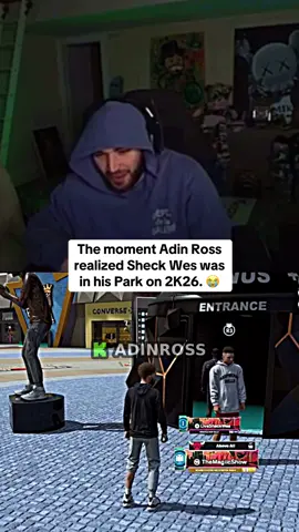 The moment Adin Ross realized Sheck Wess was in his Park on 2K26. 😭 #adinross #sheckwes #2k26 