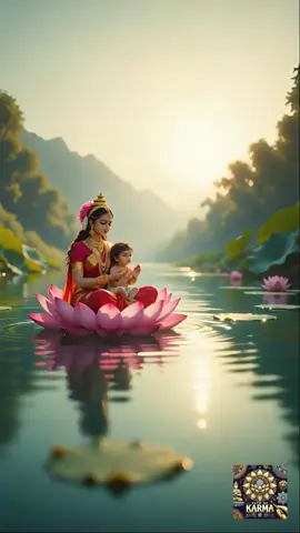 🙏🌹माता संतान लक्ष्मी की कृपा - बच्चों और परिवार की देवी🌹🙏 माता संतान लक्ष्मी, महालक्ष्मी का करुणामयी स्वरूप हैं, जो बच्चों और परिवार की रक्षक देवी मानी जाती हैं। कहा जाता है कि माता ने यह रूप अपने भक्तों को संतान सुख और पारिवारिक सुख देने के लिए धारण किया। संतान लक्ष्मी की पूजा से निःसंतान दंपत्ति को संतान का आशीर्वाद मिलता है और परिवार हर प्रकार की विपत्ति से सुरक्षित रहता है। उनका स्वरूप मातृ प्रेम, उर्वरता और संरक्षण का प्रतीक है। माता संतान लक्ष्मी हमें स्मरण कराती हैं कि सच्चा धन संतान और परिवार के सुख में निहित है। Mata Santaan Lakshmi, a compassionate form of Goddess Mahalakshmi, is worshipped as the divine protector of children and families. She appeared to bless devotees with healthy offspring, harmony, and happiness in family life. It is believed that by praying to Santaan Lakshmi, childless couples are blessed with children, and families are protected from misfortune. Her form radiates motherly love, symbolizing fertility, care, and divine protection. Mata Santaan Lakshmi reminds us that true wealth lies not only in prosperity but also in the joy of children and family bonds. May Her blessings fill every home with love, growth, and peace. #lakshmi  #mahalakshmi #lakshmimaa  #divinemother  #sanatandharma 