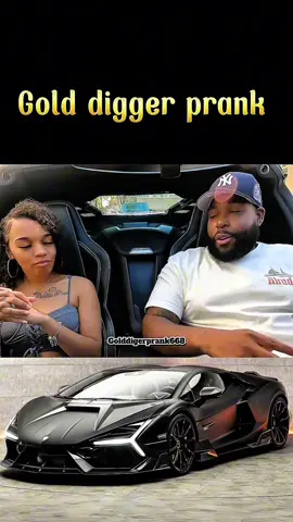 Gold digger prank 😆 #golddiggerprank #usa_tiktok #viralvideo #supercar #miami 