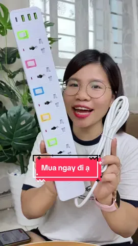 Ổ cắm điện chống giật có đầu cắm USB đa năng cao cấp, dây dài 4m công suất 2500W, có công tắc an toàn tiện lợi #hangxinhtuoi #trending #xuhuong #ocamdienchonggiat #ocamdienusbdanangchonggiat 