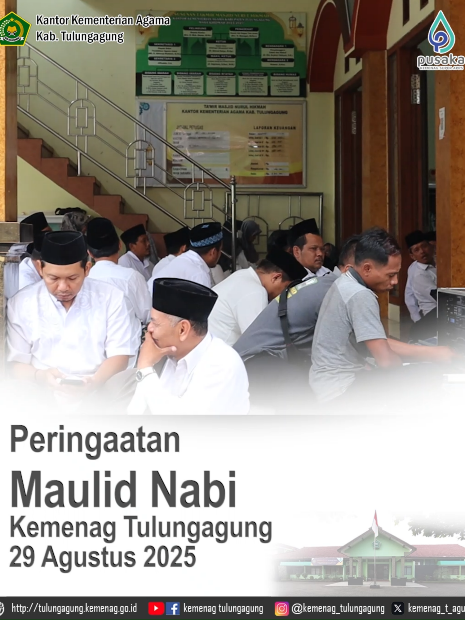 Peringatan Maulid Nabi SAW dan Pembubaran Panitia HUT RI Kemenag Tulungagung