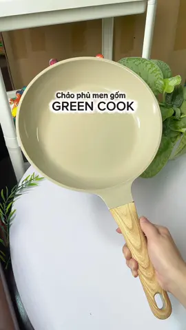 Chảo men gốm 26cm Green Cook. Đây không phải giọng AI, tại mê mấy bà giọng trong Nam quá haha😂 nên mạn phép lái 1 lần. #greencook #chaochongdinh #chaophusu #chao26cm 