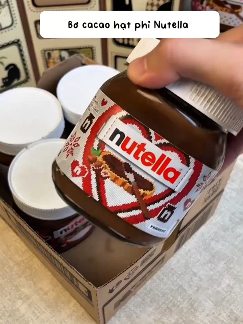 Bơ cacao hạt phỉ Nutella. Link mua dưới cmt #nutella 