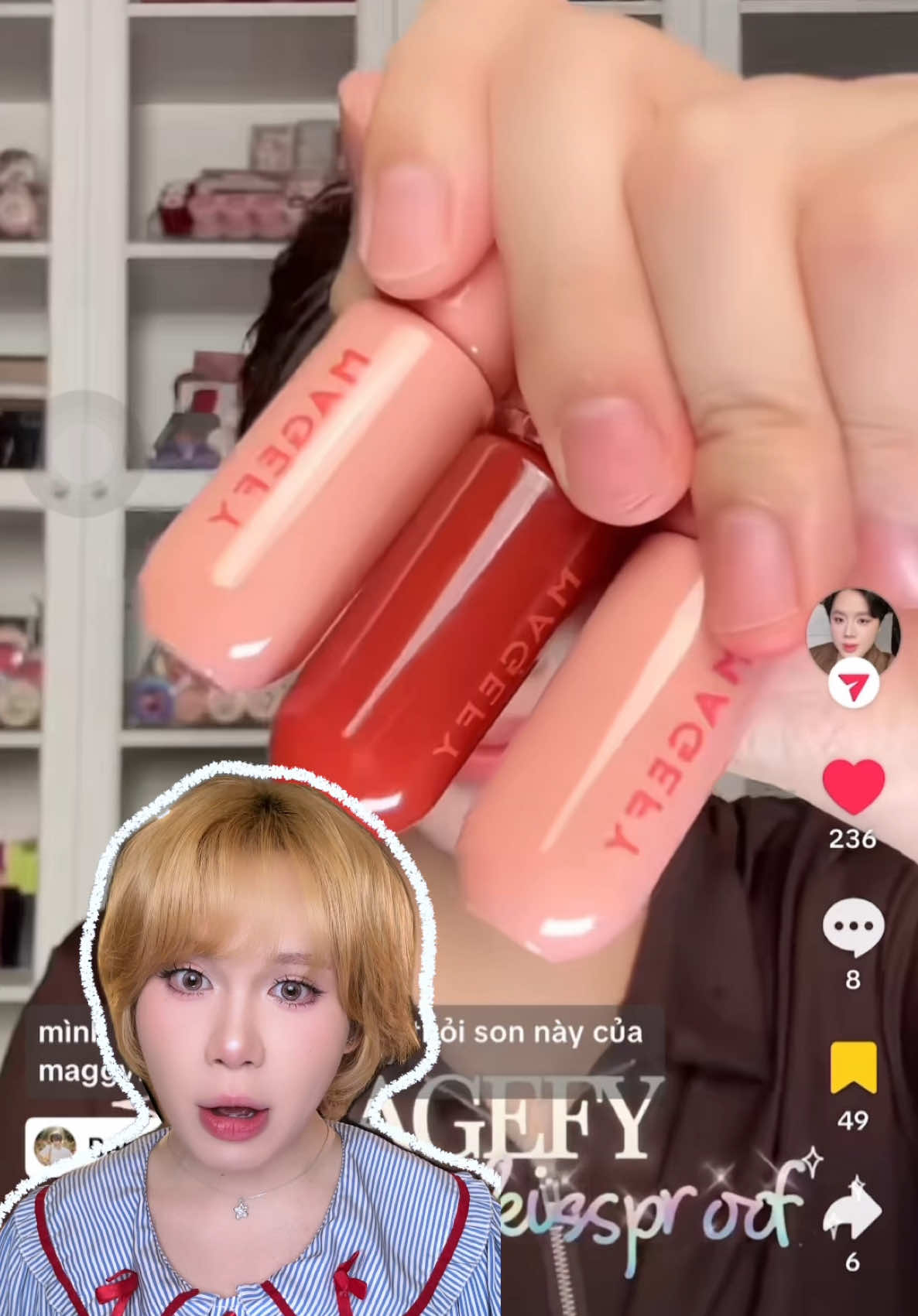 Check var son tint bóng 🤓 #goclamdep  #fyp #MAGEFY #MAGEFYMAKEUP #SonMagefy	 