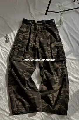 Jeans cargo Camouflage #cargopants #baggyjeans #camouflage #cargojeans #celanagombrong 