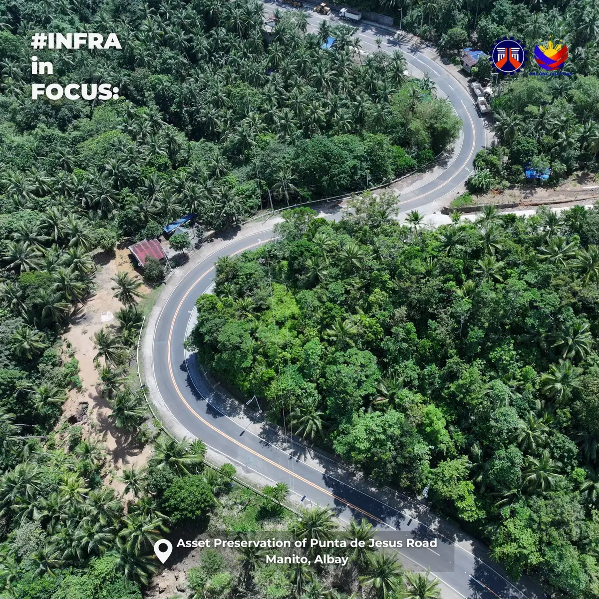 ENHANCED ROAD IN MANITO, ALBAY IMPROVES TRAVEL SAFETY AND CONVENIENCE The recently improved portion of Punta de Jesus Road in Manito, Albay now offers a smoother and safer travel experience for motorists. The road underwent asset preservation through asphalt overlay, along with the installation of streetlights and thermoplastic pavement markings—key enhancements aimed at improving visibility and overall road safety. #DPWH #BuildBetterMore #BagongPilipinas