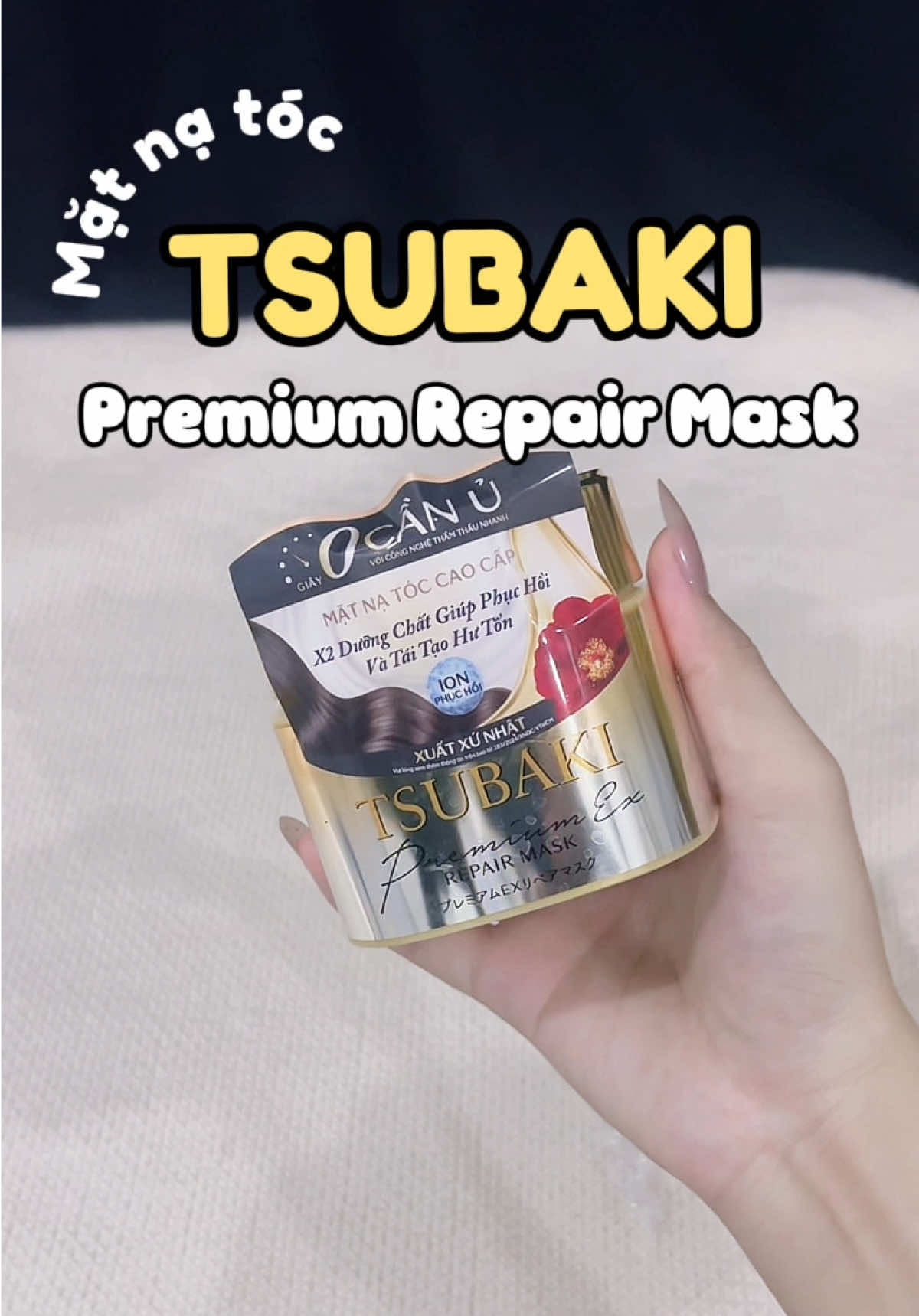 Phục hồi tóc chuyên sâu nhưng không cần ủ ? 😱 #unboxing #review #skincareroutine #tsubaki #matna 