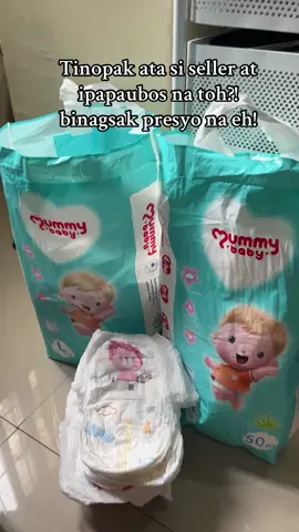 Tinopak ata si seller at ipapaubos na toh?! binagsak presyo na eh! #mummybaby #mummybabydiaper 