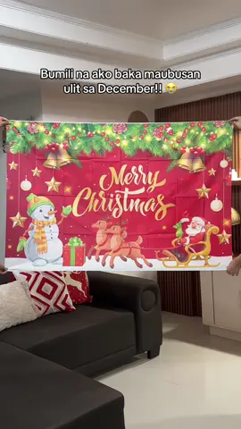 Merry Christmas banner #christmasbanner #christmasdecor #backdrop #tiktokfinds #fyp 