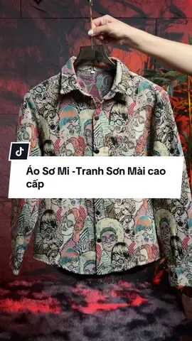 Áo Sơ Mi -Tranh Sơn Mài cao cấp #aosominam #thoitrangnam #xuhuong 