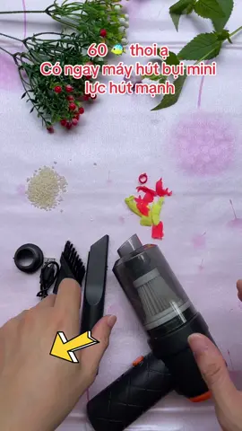 Máy hút bụi mini nhưng hút mạnh lắm ạ #mayhutbuikhongday #xuhuongtiktok 