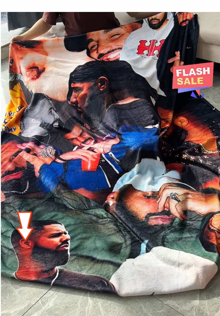 Love Drake till d*ath😍😍😍#drake#drakeblanket#drakefan#drizzydrake#blanket 