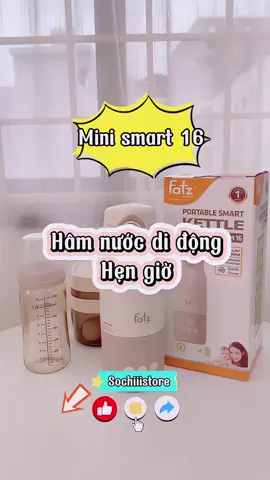 Quên không hâm nước pha sữa cho con khi ra ngoài 😱 Mẹ đừng lo, đã có máy hâm nước có hẹn giờ #minismart16 của #fatzbaby #sochiiistore #xuhuong #hamsuadidong