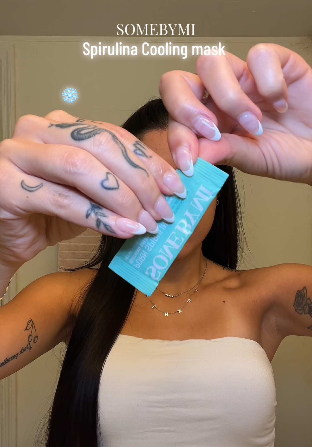 my Favorite face mask 🫶🏻                        #facemask#somebymi#rushready#pdrn#laborday  