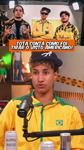 Olha como Tota tirou o visto... | @Podpah Podcast #podpah #clipapdph #viral #tota #vistoamericano 