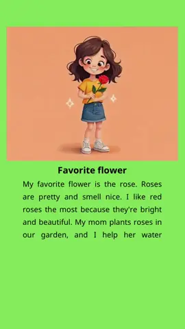 A rose for my mom, a smile in return — the sweetest gift. 💕 #nomorecopyright #englishstories #englishpractice #readalong #flavoriteflower
