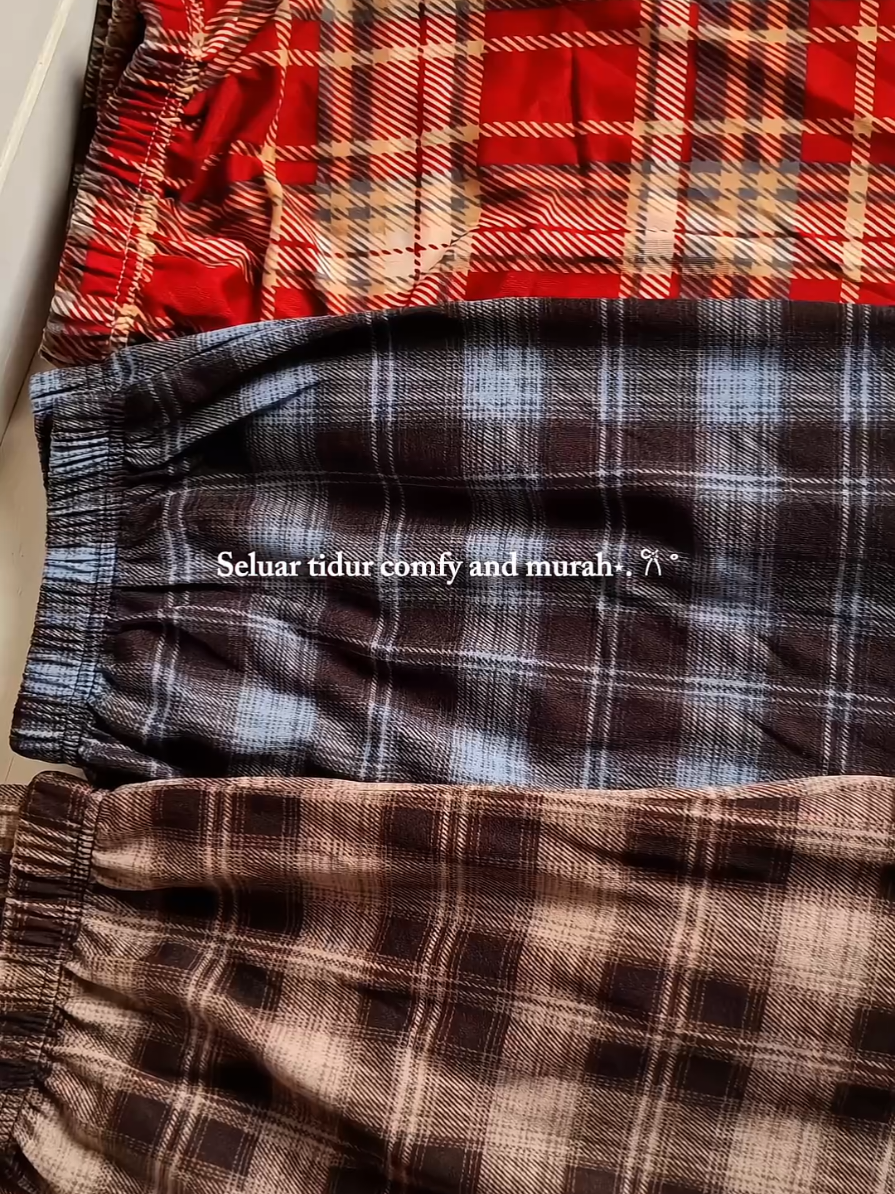 Kalau tak best kita tak beli banyak🫣 #seluartidur #seluartidurkotak #nightroutine #seluarmurah #seluarviral 