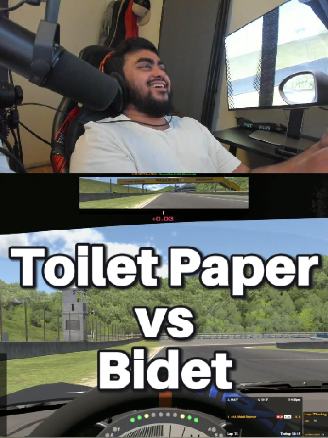 Toilet Paper vs. Bidet #Mahid #mahidtv #twitch #simracing #bidet