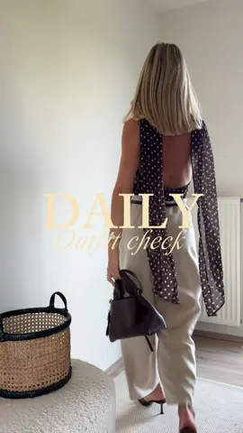 Daily outfit check: Friday office to drinks 🍸🤎 #fyp #contentcreator #stylecreator #fashiontiktok #outfitcheck #dailyoutfitideas #OOTD #outfitinspo #outfitinspiration #ootn #zaranewin #zara #polkadot 