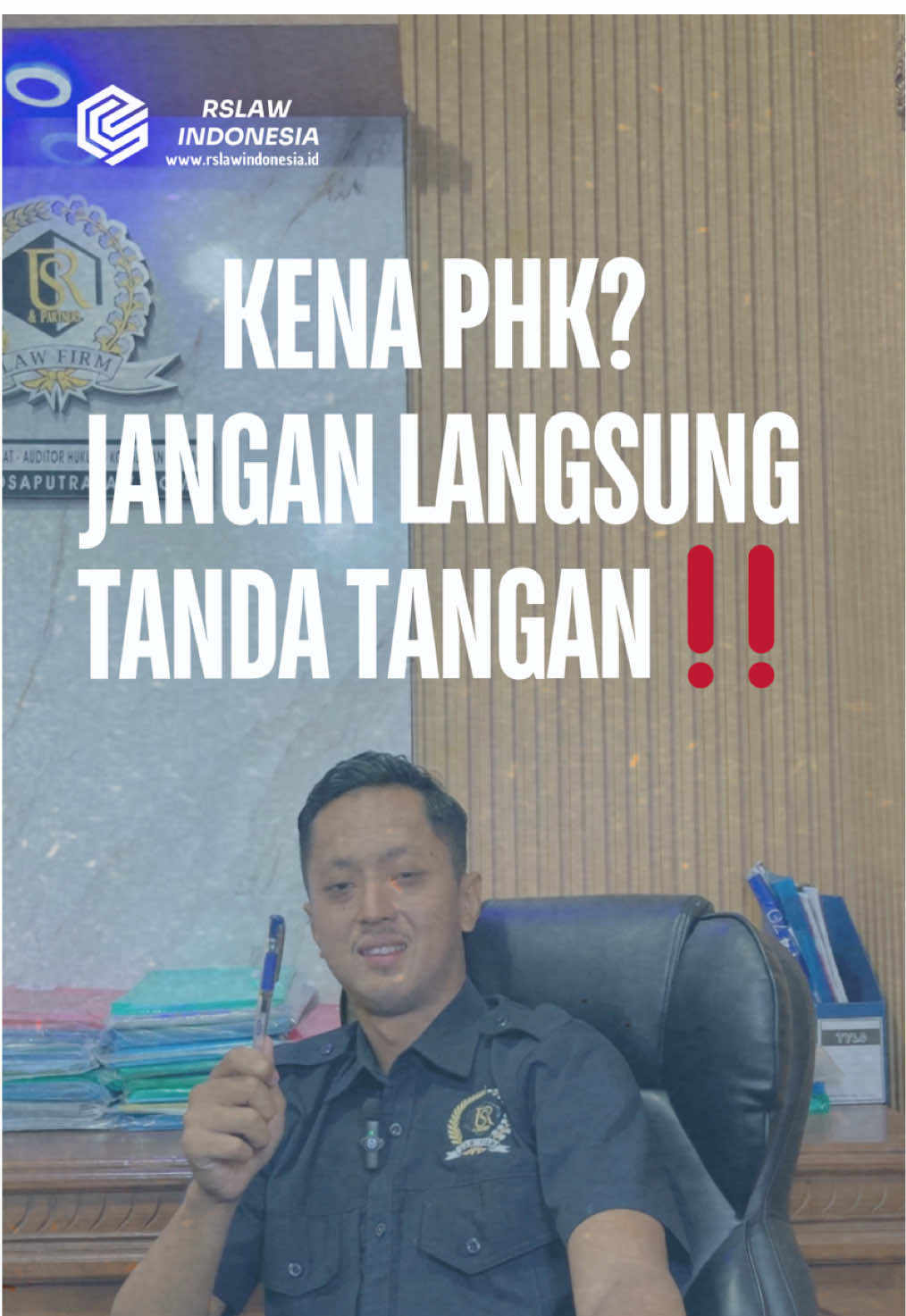 KENA PHK❓ JANGAN LANGSUNG TANDA TANGAN‼️ More Information FOLLOW‼️ Tiktok : @rslawindonesia.id Instagram : @lawfirmrsp Instagram : @rslawindonesia.id #hukum #phk #pesangon #karyawan #serikatpekerja                 