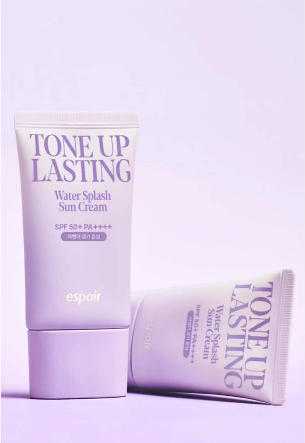 Vừa chống nắng vừa nâng tông cực xinh với sắc tím Baby Lavender độc quyền từ nhà Espoir 💜 #Espoirvn #sunscreen #chongnang #espoirtoneuplasting