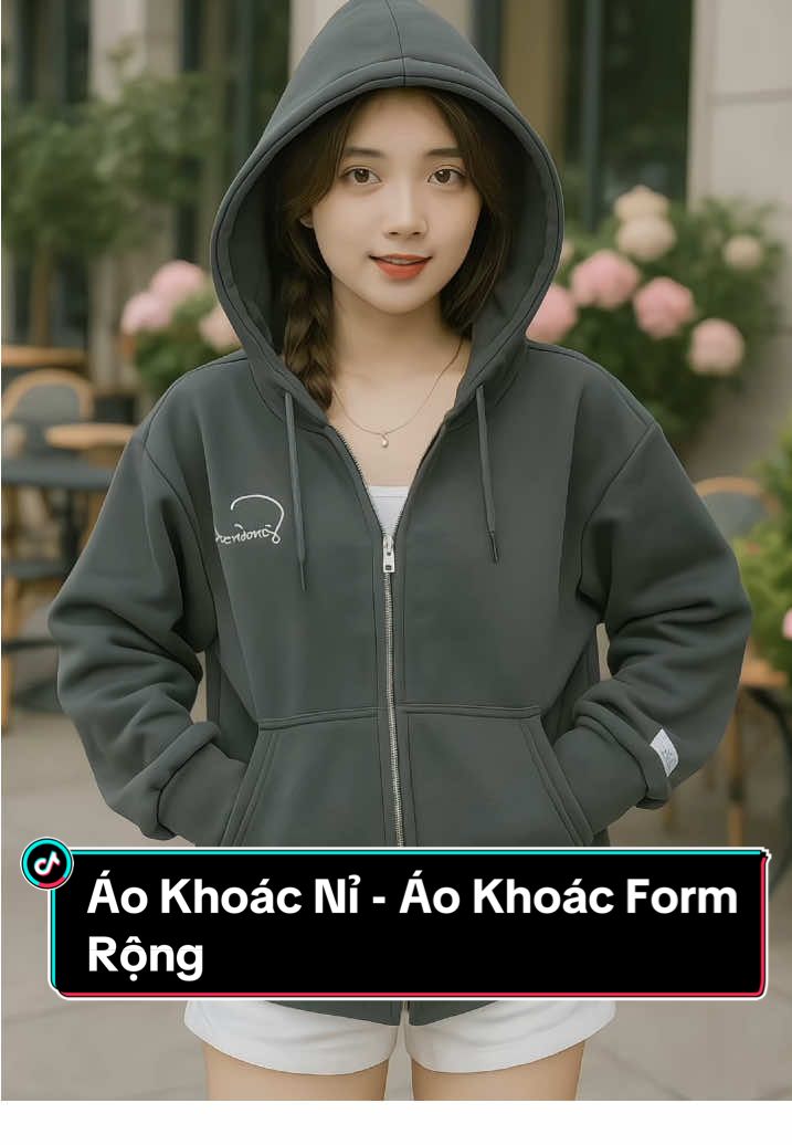 Áo Khoác Nỉ - Áo Khoác Form Rộng #thoitrangnu #aoxinh #aoxinhhottrend #aokhoacnu #aokhoac 