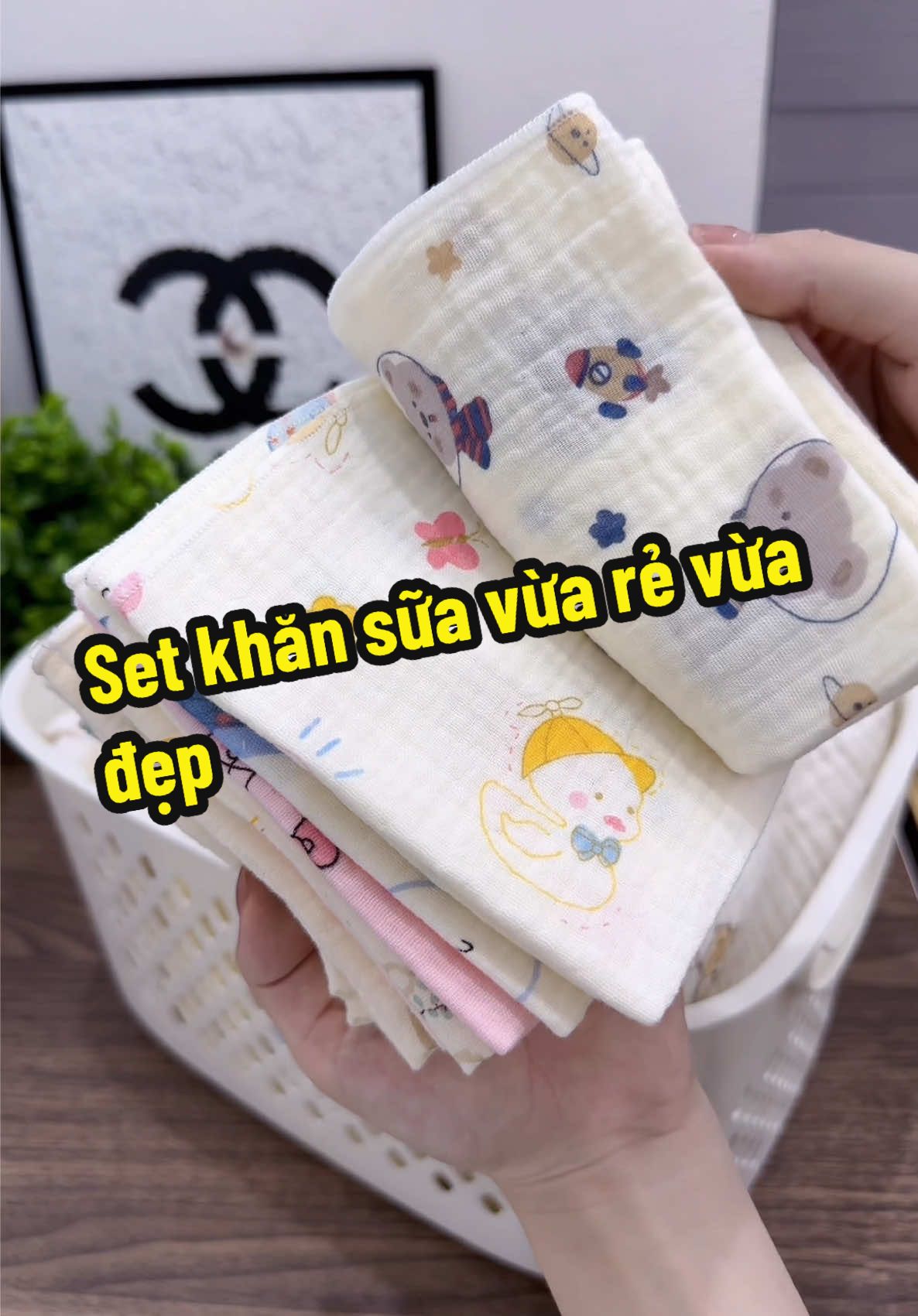 Set 10 khăn sữa 2 lớp cho bé giá chỉ bằng cốc trà sữa thôi nhé các mom ơi #khansuachobe #khansuamuslin #khansuasosinh #mevabe #nuoicondungcach   