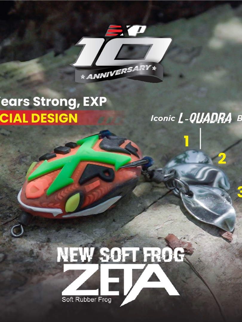 10 warna. 10 tahun. 1 legasi soft frog– inilah EXP Zeta Frog 🔥🎉 #expfishing #expertforsnakeheadhunters #expnewproduct #expzeta #expsoftfrog #exp10year #expanniversary #softfrog #specialedition #casting #haruan #snakehead