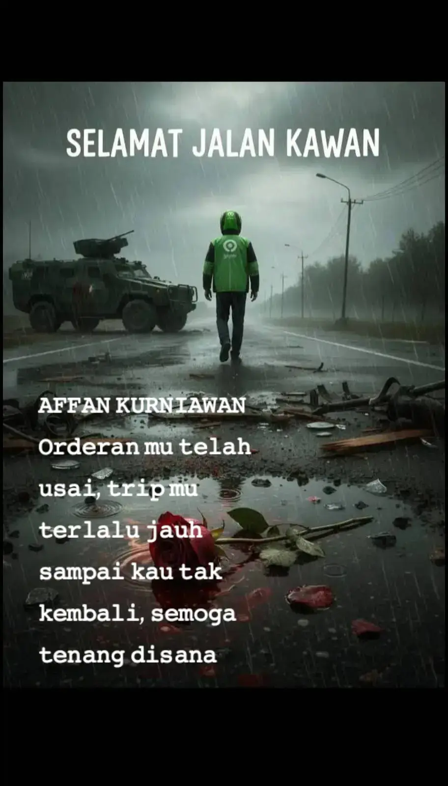 𝚜𝚎𝚕𝚊𝚖𝚊𝚝 𝚓𝚊𝚕𝚊𝚗 𝚔𝚊𝚠𝚊𝚗 𝙰𝙵𝙵𝙰𝙽 𝙺𝚄𝚁𝙽𝙸𝙰𝚆𝙰𝙽 𝙾𝚛𝚍𝚎𝚛 𝚖𝚞 𝚝𝚎𝚕𝚊𝚑 𝚞𝚜𝚊𝚒, 𝚝𝚛𝚒𝚙 𝚖𝚞 𝚝𝚎𝚛𝚕𝚊𝚕𝚞 𝚓𝚊𝚞𝚑 𝚜𝚊𝚖𝚙𝚊𝚒 𝚔𝚊𝚞 𝚝𝚊𝚔 𝚔𝚎𝚖𝚋𝚊𝚕𝚒 #gojekindonesia  #gojek  #brimob_keparat