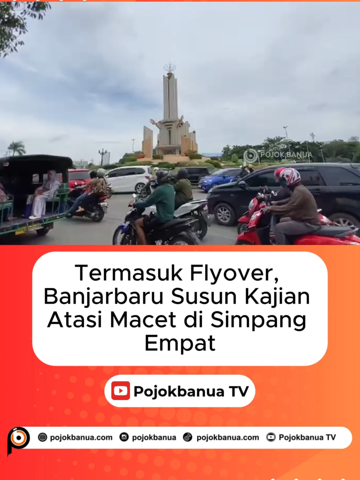 Termasuk Flyover, Banjarbaru Susun Kajian Atasi Macet di Simpang Empat POJOKBANUA, BANJARBARU – Persoalan kemacetan di Bundaran Simpang Empat Banjarbaru menjadi prioritas Wali Kota Banjarbaru, Erna Lisa Halaby. Kajian pun disusun untuk mengatasi macet oleh Bapperida Banjarbaru. Salah satu kajian yang dilakukan oleh Dinas PUPR adalah flyover untuk mengatasi macet di Bundaran Simpang Empat Banjarbaru. .....selengkapnya di pojokbanua.com Editor: Yuliandri Kusuma Wardani Reporter: Fikri Noor Video Editor: Riyadi