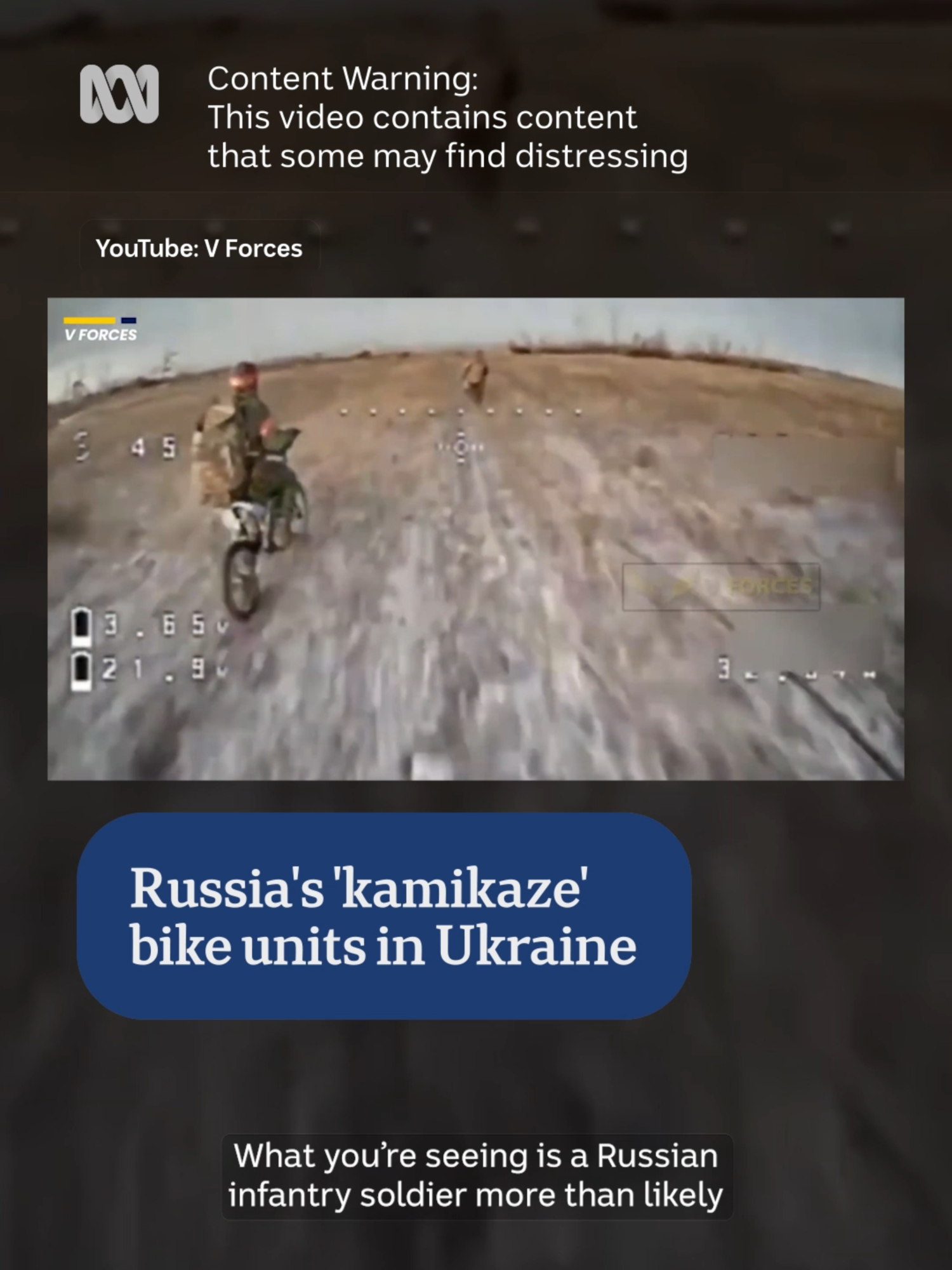 📍 The Kremlin says Russian forces have made major breakthroughs in Ukraine's Donbas region this summer, claiming several villages through low-tech kamikaze-style warfare. The technique involves using light infantry on motorcycles who, after speeding towards the Ukrainian lines, fire shots to break through and are then almost always killed. 📸 via ABC News by Europe correspondent Elias Clure #ABCNewsInternational #Ukraine #Donbas #Donetsk #Russia
