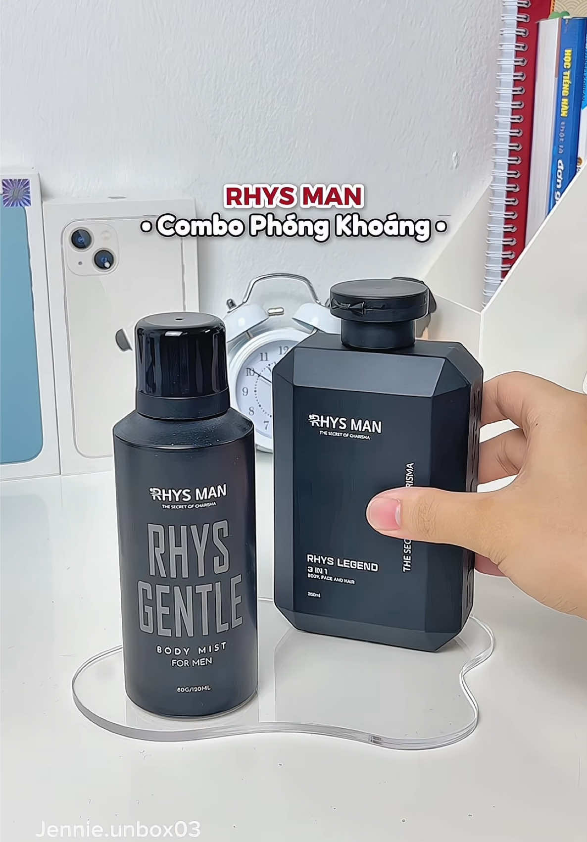 Các ông con trai muốn cơ thể thơm tho cả ngày phải tham khảo ngay tới combo này nè ✨ #RhysMan #Boquatang #combobutpha #xuhuong #review 