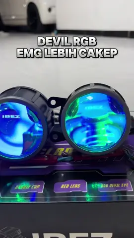 Foglamp with Devil RGB, Cahaya 3 warna premium dari iBez XENOVA 100, #biledfoglamp #foglampbiled #lampufoglamp #foglamp 