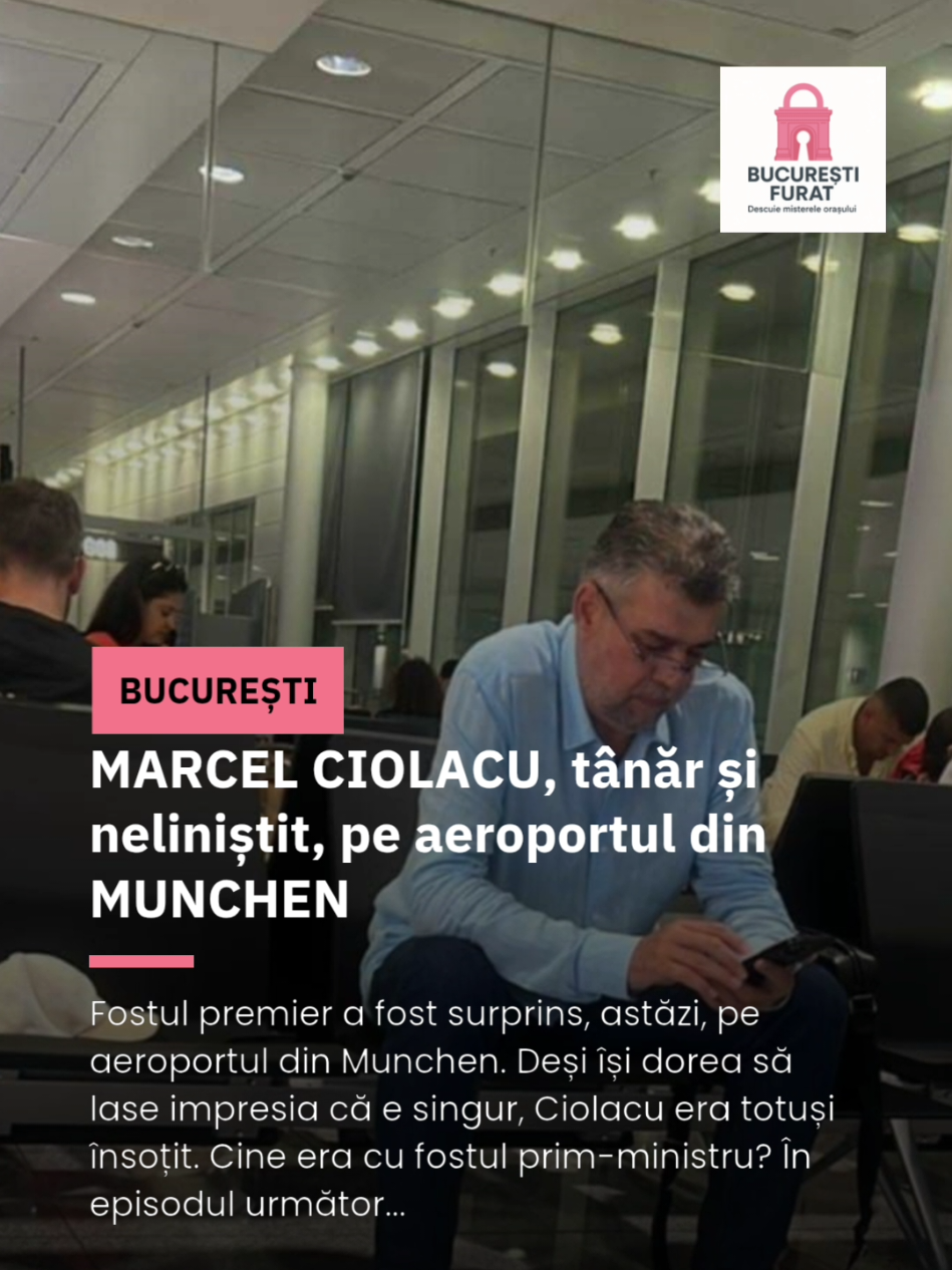 Marcel Ciolacu bantuie Europa. Nu mai zboară cu Nordis, și cu companii de linie. Dar merge așa, singur-singurel? Sigur nu! Cine îl însoțește? Aflați într-un episod viitor! #bucurestifurat #marcelciolacu #munchen #zbor #nordis 