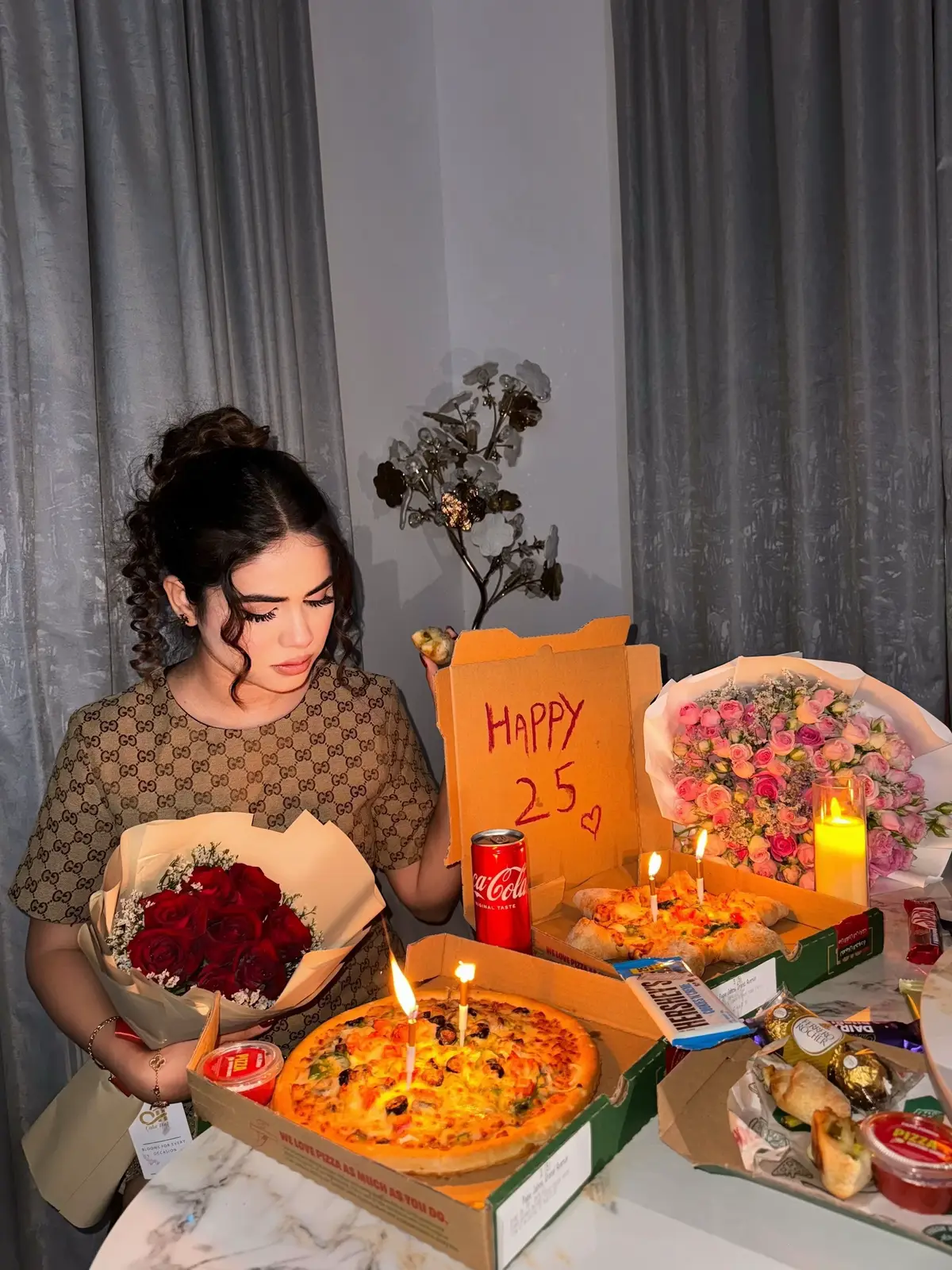 Serving 25 with extra cheese 🧀🎉