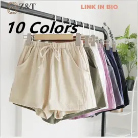 New Cotton High Waist Knot For Women Drawstring Casual Shorts With Pockets for ₱95 - ₱115. #CapCut #casualshorts #cotton #shortforwomen 